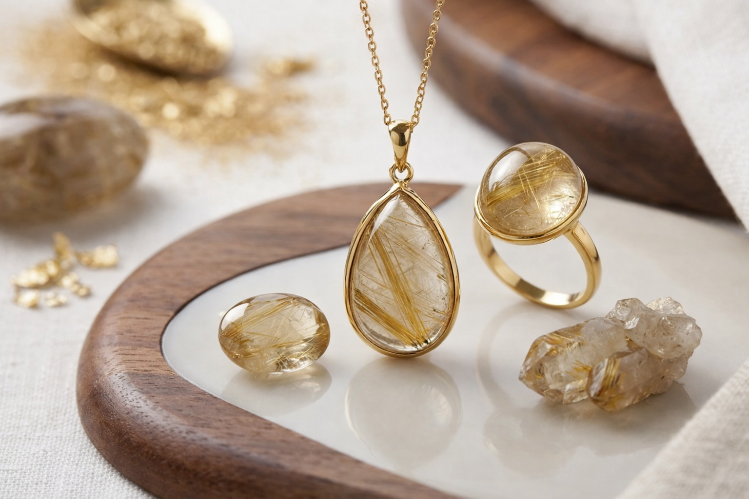 Golden Rutilated
